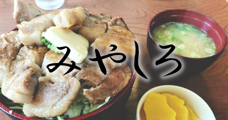 【中伊豆・宮城（みやしろ）】スタミナ系の絶妙な味付け♪究極の豚ロース丼！！〈ちゅんころもちレポート〉